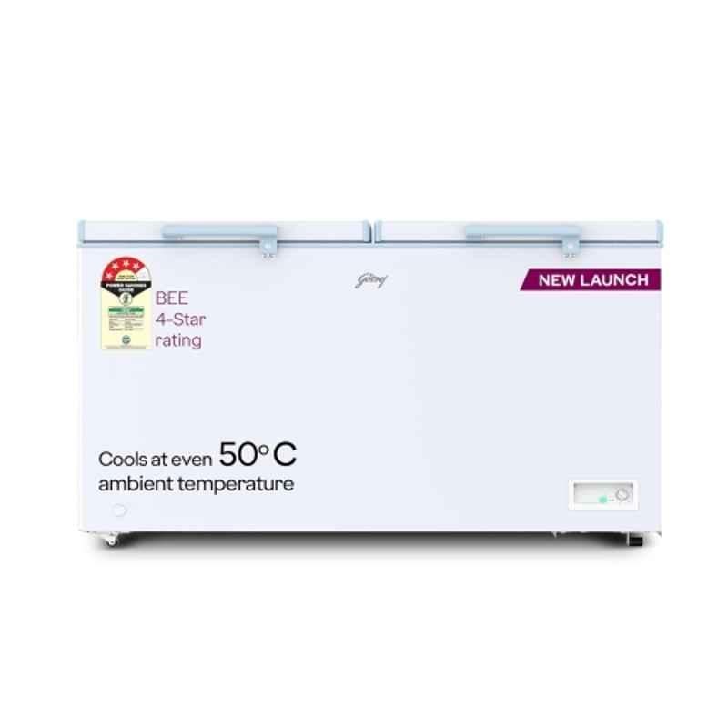 Godrej 505 Litre White Double Door Convertible Deep Freezer, 2HCLP RW