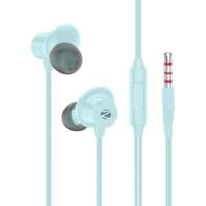 Zebronics Buds 50 3.5mm Sky Blue Wired Earphone