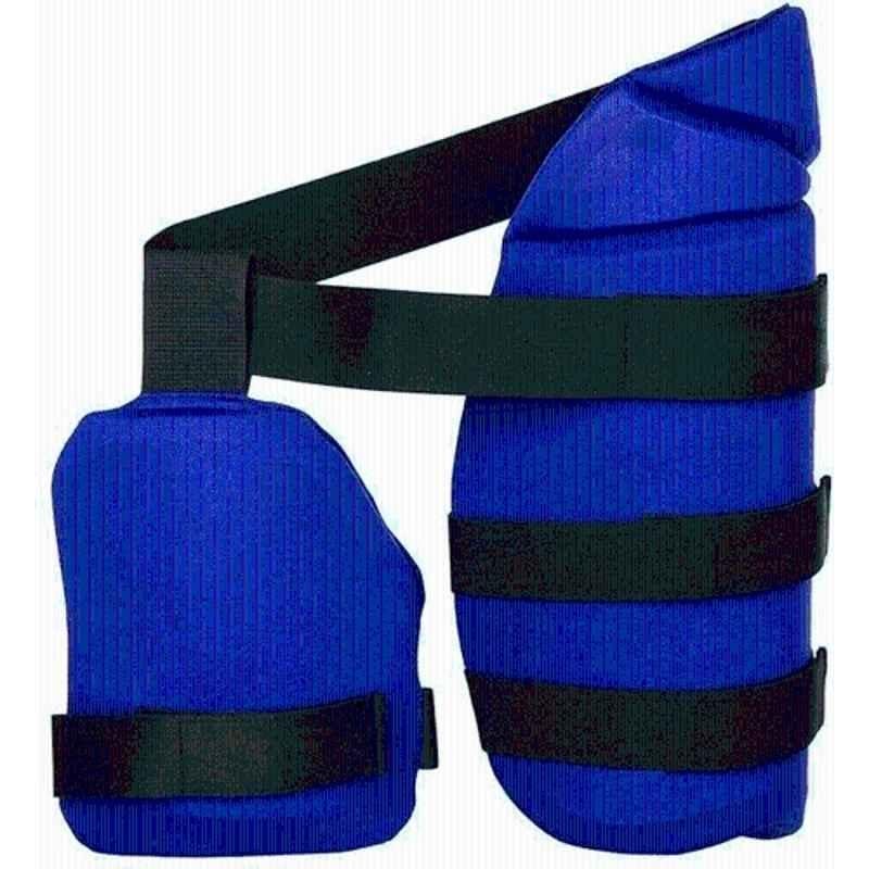 HRSGS Blue Right Hand Boy Size Cricket Thigh Guard