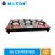 Milton Premium 3 Burner Red Glass LPG Stove