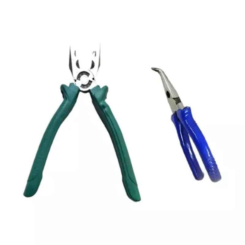 Sky Blue 2 Pcs 7.8 inch Lineman Plier Combo, SBE_PLIER_COMBO_MOD_01367