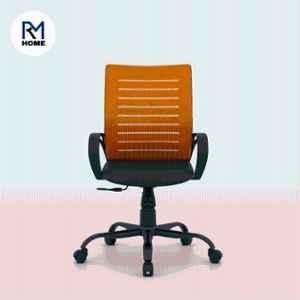RM HOME Tivra Breathable Mesh Medium Back Orange Executive Chair
