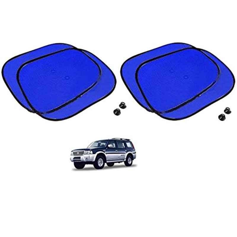 Kozdiko 4 Pcs Blue Chipkoo Car Window Sunshade Curtain Set for Ford Endeavour, koz_82908