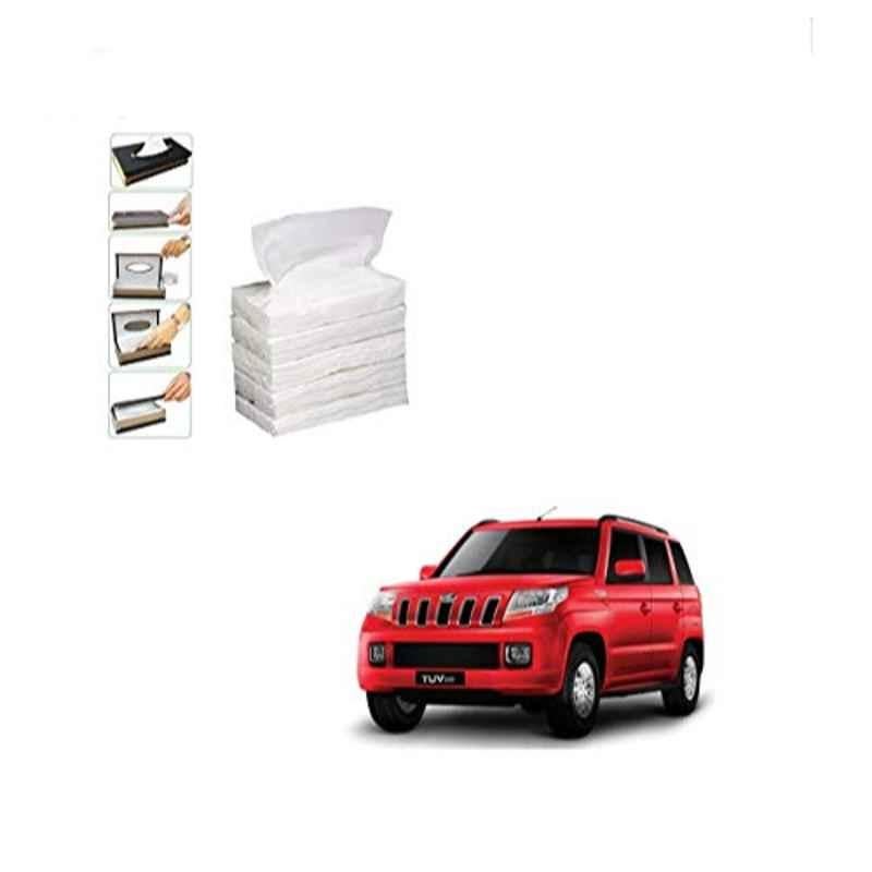 Kozdiko 100 Pulls Dispenser Box Refiller Tissue Paper with 200 Sheets for Mahindra TUV-300 (Pack of 5)