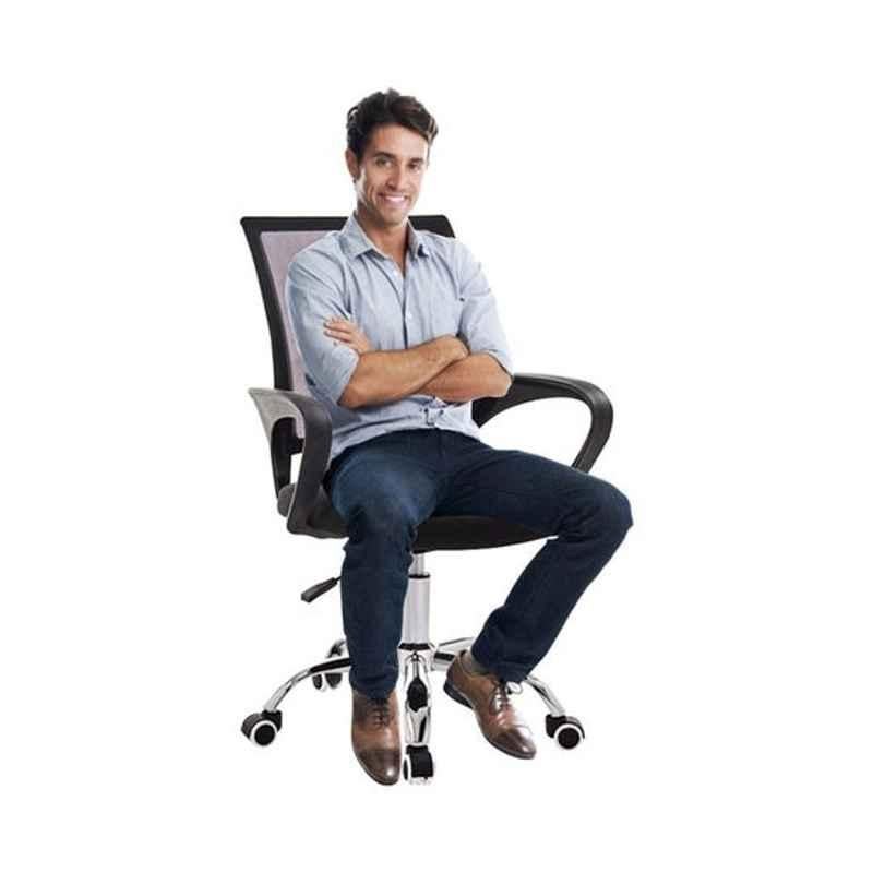 Generic 37x52x25cm ABS Black High Back Office Chair with Mesh, OS5072