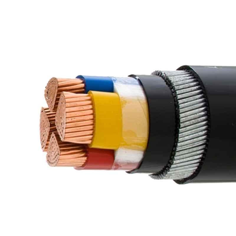 Polycab 2.5 Sqmm 4 Core Copper Armoured Low Tension Cable, 2XFY, Length: 100 m