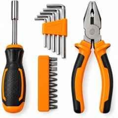 Okasta 17 Pcs Multipurpose Home Repair Hand Tool Set