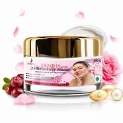 Zenius India 50g Whitening Cream with Glutathione, Kojic Acid, Vitamin C & DM Hydantoin for Evens Out Skin Tone, Brightens & Enhances Glow