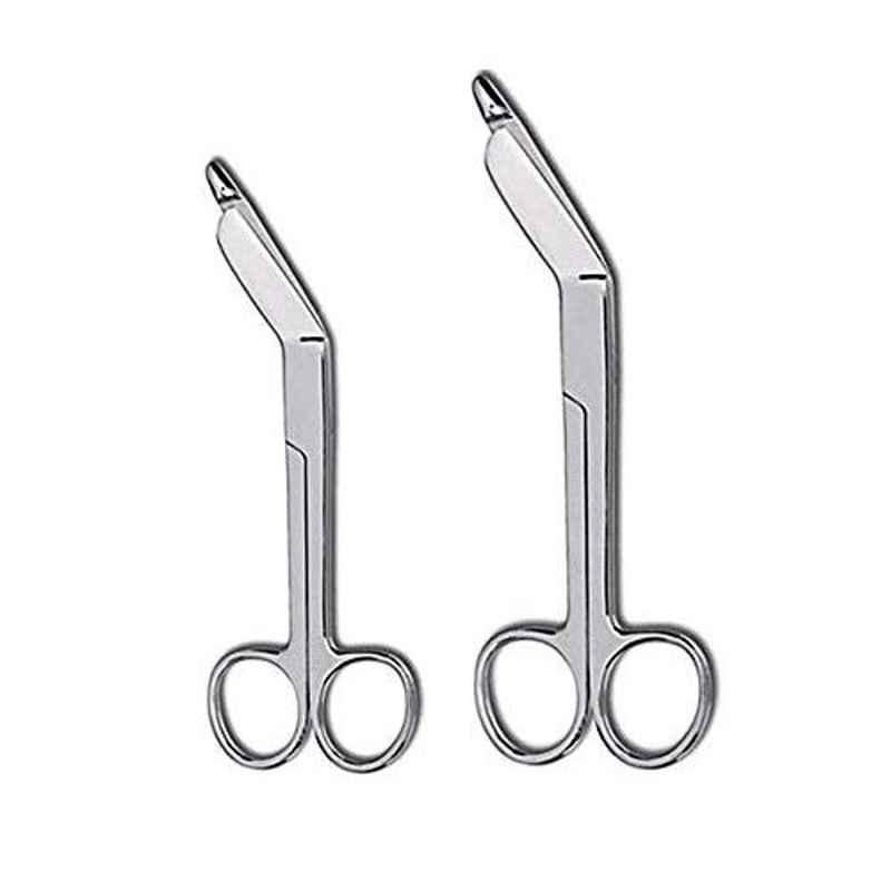 Forgesy 2 Pcs 5.5 & 7.5 inch Stainless Steel Lister Bandage Surgical Scissors Set, X39