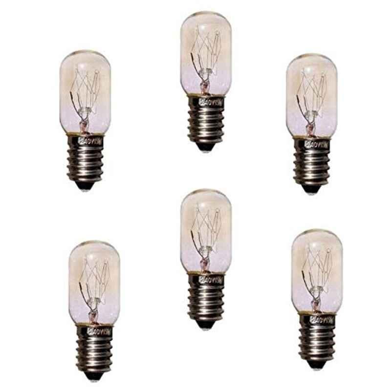 15W White E14 Refrigerator Bulb (Pack of 6)