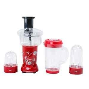 Wonderchef Nutri-Blend 400W Red Mixer Grinder Food Processor with 4 Jars, 63153393