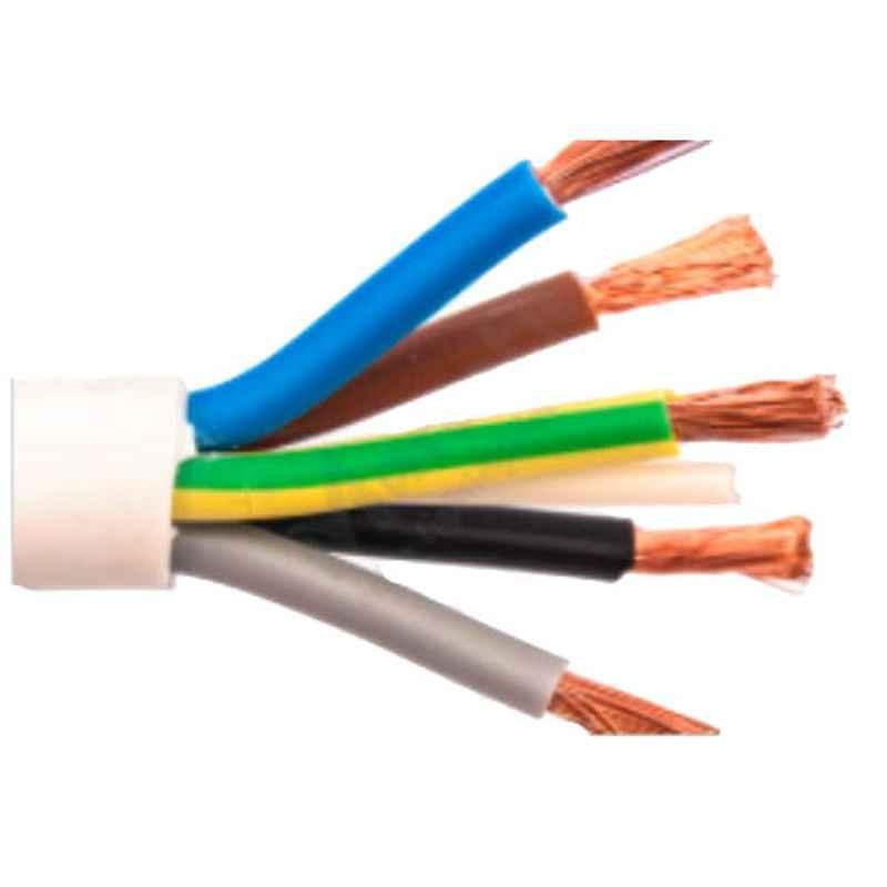 Ducab 2.5 Sqmm PVC Insulated & Sheathed Copper Single Core Green Electric Cable, Length: 100 Yards