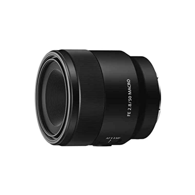 Sony SEL50M28 50mm F2.8 Black Full Frame E-mount Macro Camera Lens, SEL50M28/C SYX