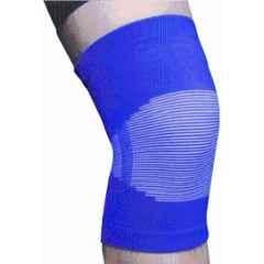 Matrica Blue & Black Stretchable Knee Support Sleeve with Knee Brace, Size: Free