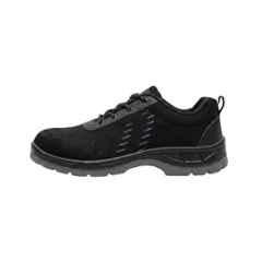 Hind Pro Magna Mesh PU Fibre Toe Black Safety Shoe for Men, Size: 8
