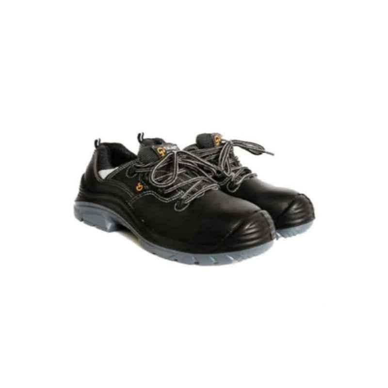 Talan GH/2C0265 Leather Composite Toe Black Safety Shoes, Size: 38