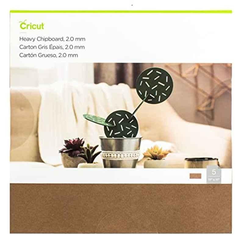 Cricut 11x11 inch Heavy Chipboard, 2007761 (Pack of 5)