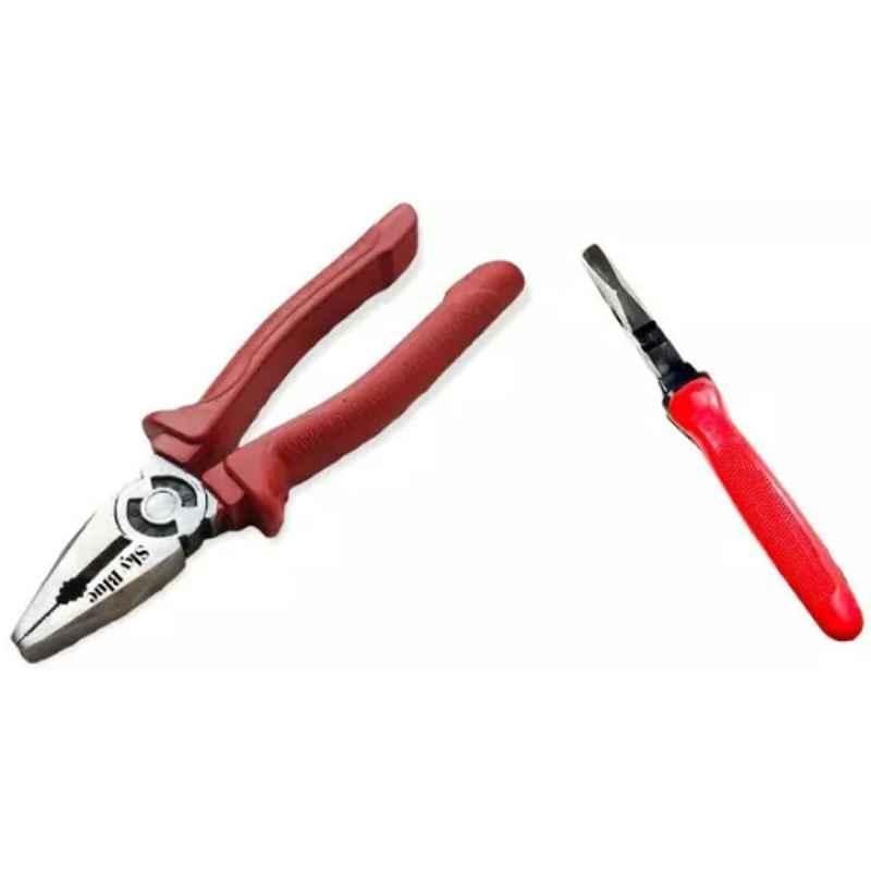 Sky Blue 2 Pcs 7.8 inch Lineman Plier Combo, SBE_PLIER_COMBO_MOD_00507