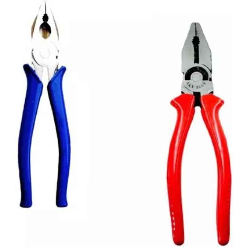 Sky Blue 2 Pcs 7.8 inch Lineman Plier Combo, SBE_PLIER_COMBO_MOD_00189