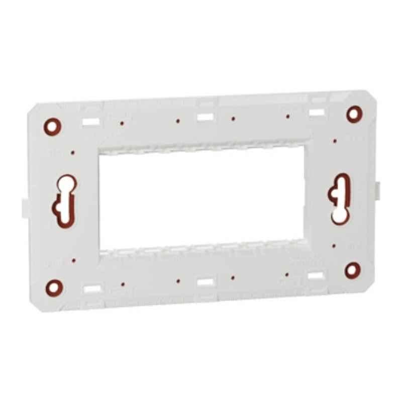 Schneider Electric Unica Pure 4 Module White Fixing Frame, UNPGP4M