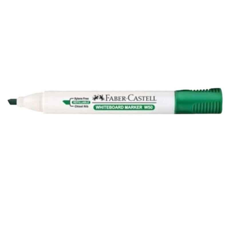 Faber Castell W50 Chisel Tip Whiteboard Marker, Green