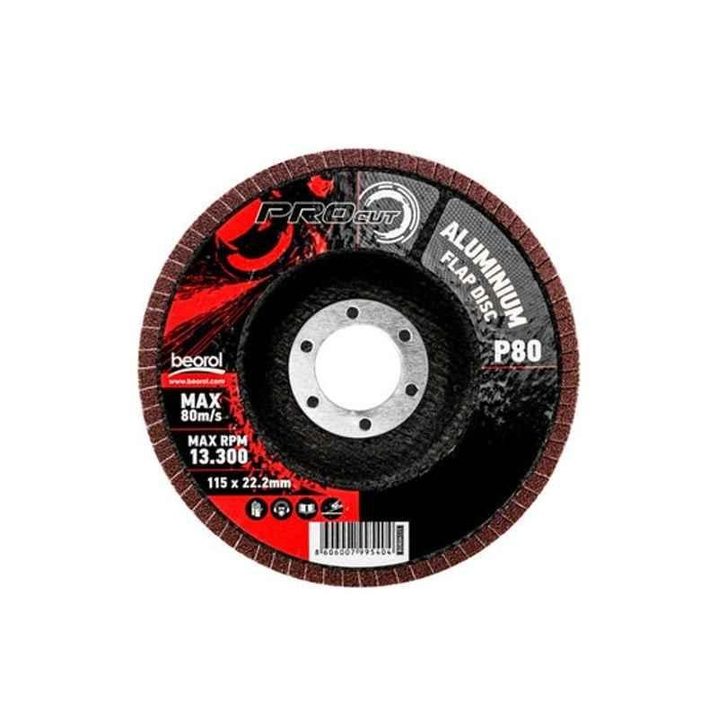 Beorol 115x1x22.mm 40 Grit Multicolor Aluminum Flap Disc