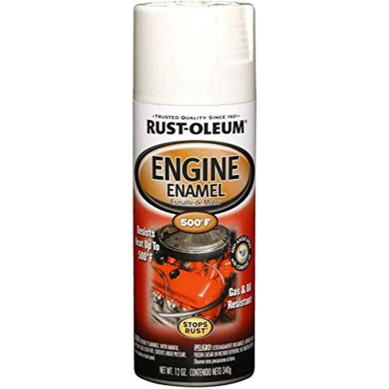 Rust-Oleum 12 Oz White 248954 Automotive Engine Enamel Spray Paint