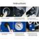AllExtreme AE-Q8001 85W 75PSI 12VDC Heavy Duty Portable Auto Air Compressor Electric Pump Tire Inflator