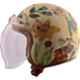 Axor Retro Jet Ibiza Thermoplastic Beige Open Face Helmet, AHRJIM, Size: M