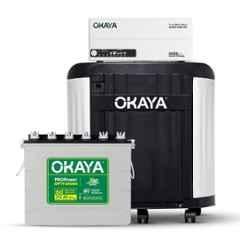 Okaya ATSW 1700 12V 1450VA Pure Sinewave Inverter with PROPower OPTT24060 210Ah Battery & Trolley Combo for Home, Office & Shops