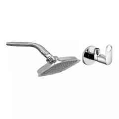 Fastgear 2 Pcs Prime Stainless Steel Silver Chrome Finish Faucet Set with Shower, FG138