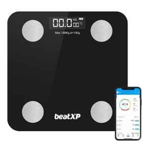 BeatXP Smart 180kg Tempered Glass Bluetooth BMI Weight Machine with 12 Essential Body Parameter, 304669538226