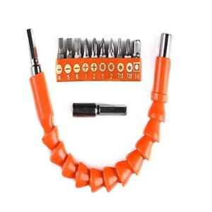 H9 13Pcs 1/4 inch Flexible Soft Shaft Extension Screwdriver Drill Bit Set for Drill Machine