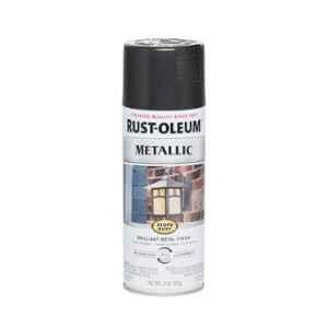 Rust-Oleum 312g Black Stops Rust Metallic Spray Paint for Outdoor Metal & Alloy, 7250830