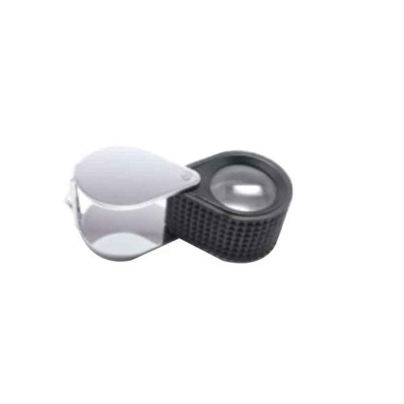 Gold Smith 10x Triplet Type Chrome & Rubber Crip Eye Loupe, TE-310