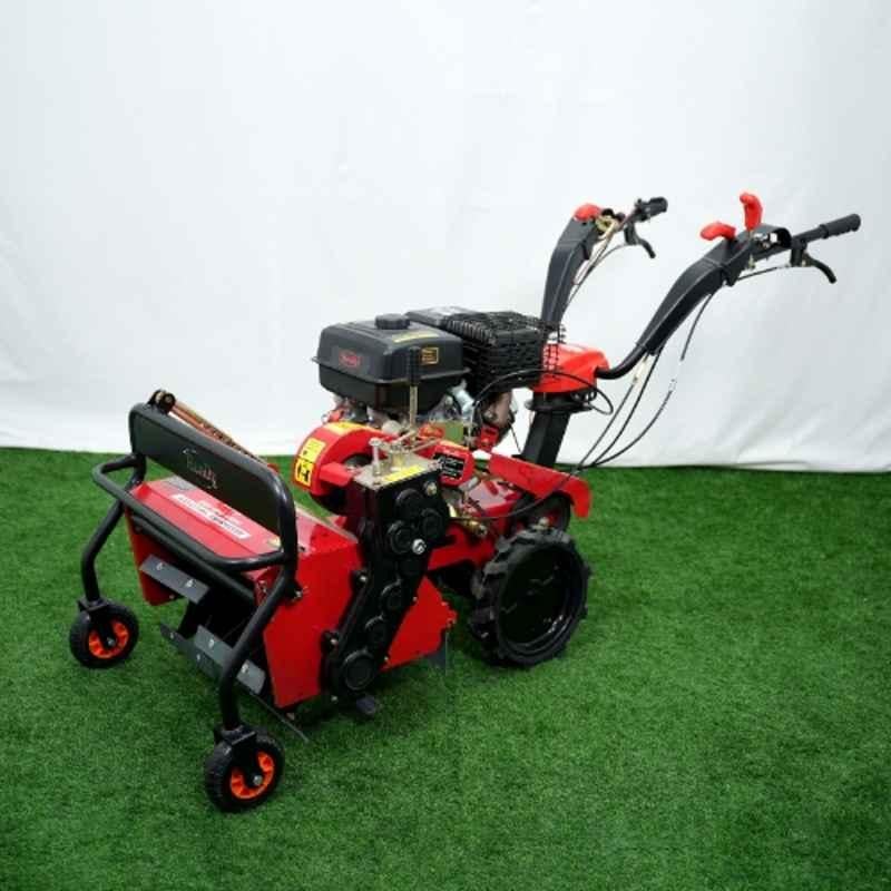 Really 5.25kW 270cc 50cm 4 Stroke Power Weeder cum Stubble Mower with Ditcher, Dry Land Blade, Chopper Blades & Double Weeding Wheel