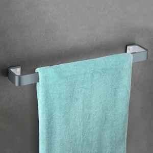 Plantex Aluminium & Acrylic Towel Rod for Bathroom/Cloth Hanger for Wall/Towel Holder/Towel Bar/Bathroom Accessories (Grey & Milky White) 24 inch