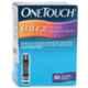 Johnson & Johnson One Touch Ultra 50 Test Strips & Euroclix 25 Pcs 30 Gauge Blood Lancet Box