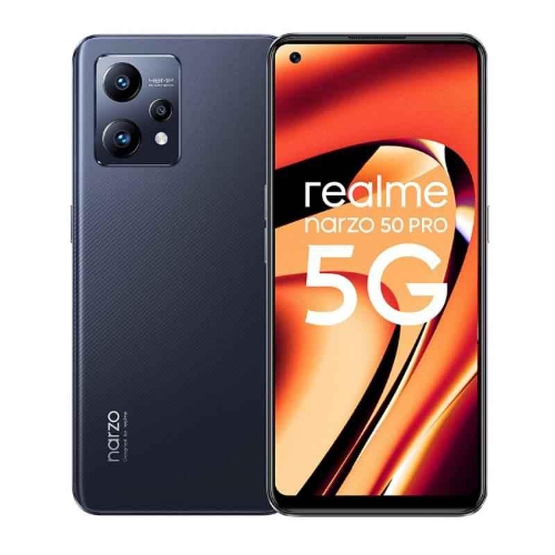 Realme Narzo 50 Pro 5G 6.4 inch 8GB/128GB Storage Hyper Black Super AMOLED Display Smartphone, RMX3395