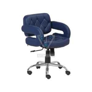 VJ Interior 18x17 inch Blue Revolving Bar Stool, VJ-1339