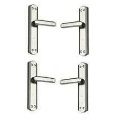 Onmax 7 inch Iron Satin Black Finish Key Mortise Door Handle without Lock Body for Outdoor & Indoor, S701MSBW (Pack of 2)