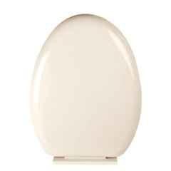 Elegant Casa 2082 46x36cm Polypropylene Ivory Oval Toilet Seat Cover
