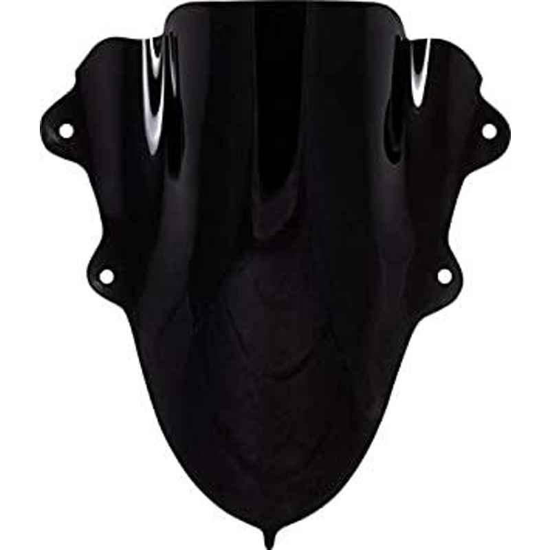 AOW Double Bolt Bubble Visor for Yamaha R15 V3 (Black) C-7