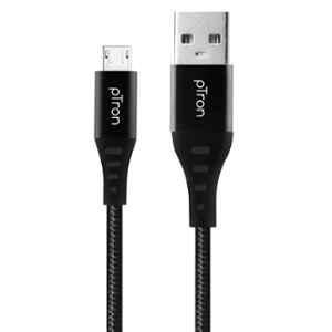 pTron Solero MB301 3A 1.5m Black Type-C Data & Fast Charging Cable with 480Mbps Data Sync