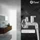 Kamal ALD-0609 Wall Mount Tee Cock Flute Twin Elbow Valve Faucet