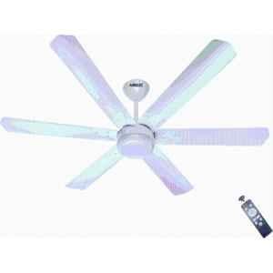 Airelec Gloria Brassica 28W 310rpm 5 Star Pearl White 6 Blade BLDC Ceiling Fan with Remote & 2 Year Warranty, Sweep: 1200 mm