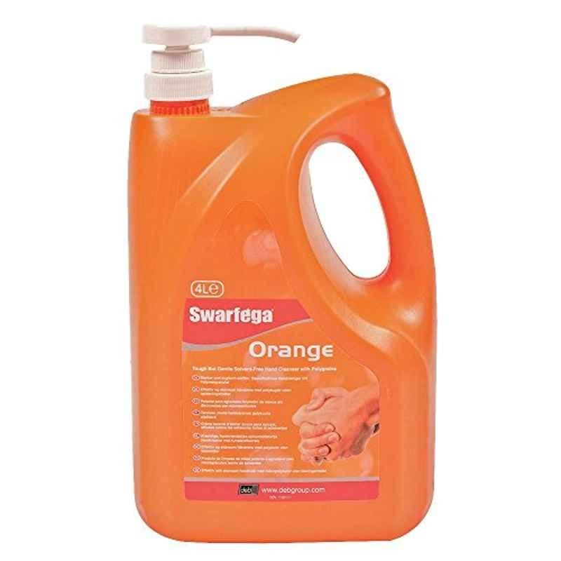 Swarfega 4L Orange Scent Solvent Free Hand Cleaner Pump, SOR4LMP