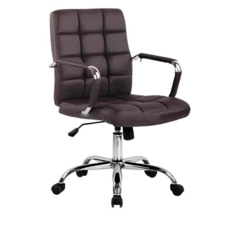 Modern India Leatherate Black High Back Office Chair, MI251