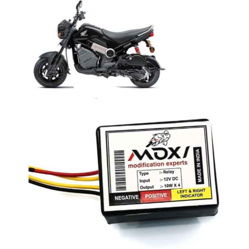 Auto Pearl 12V Black Front & Rear Flasher Indicator Light for Honda Navi
