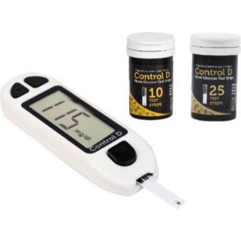 control d white glucometer